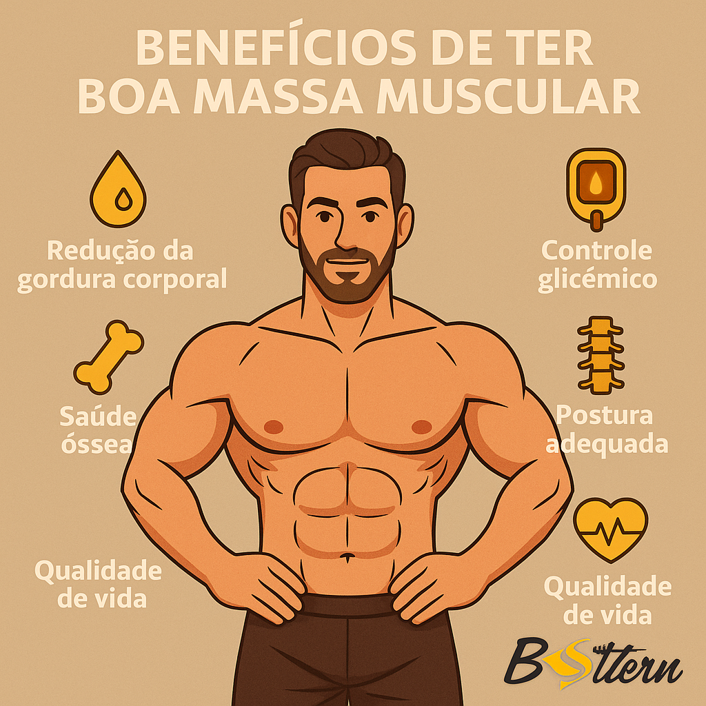 Massa muscular: benefícios