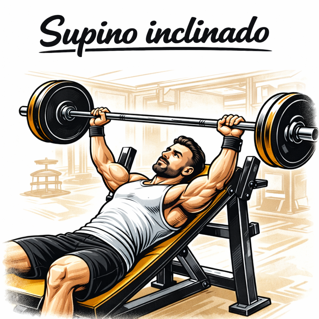 Supino Inclinado com Barra