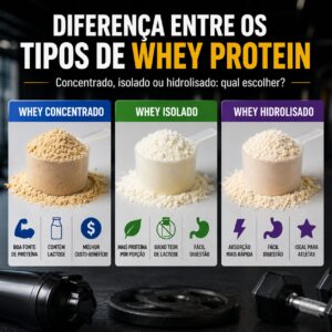 Diferença entre os tipos de whey protein: qual escolher?emagrecimento; ganho de massa muscular; autoestima; disposição; qualidade de vida; performance física e mental. Se você sente que está treinando sem direção, sem resultado ou sem motivação, talvez esteja faltando justamente um planejamento pensado para a sua realidade. 📘 Conheça também o meu E-book Guia da Musculação, criado para ajudar iniciantes e intermediários a entenderem os princípios do treinamento físico de forma prática, objetiva e acessível. 🏋️‍♂️ E se quiser acelerar seus resultados, conheça minha Consultoria Fitness Online, com acompanhamento personalizado, estratégias de treino, ajustes e direcionamento individualizado para sua rotina, objetivo e nível de condicionamento. 🌐 Acesse agora: Bernardo Stern Oficial 📺 Perdeu algum episódio do programa Conexão Saúde? Confira a playlist completa no YouTube com conteúdos sobre: musculação; saúde; qualidade de vida; recuperação; bem-estar; performance; prevenção. ▶️ Assista aqui: Playlist Conexão Saúde no YouTube 📲 Quer começar sua transformação agora? Me chame no WhatsApp e vamos construir juntos um plano para levar seu corpo e sua mente ao próximo nível. Seu resultado começa na decisão que você toma hoje.