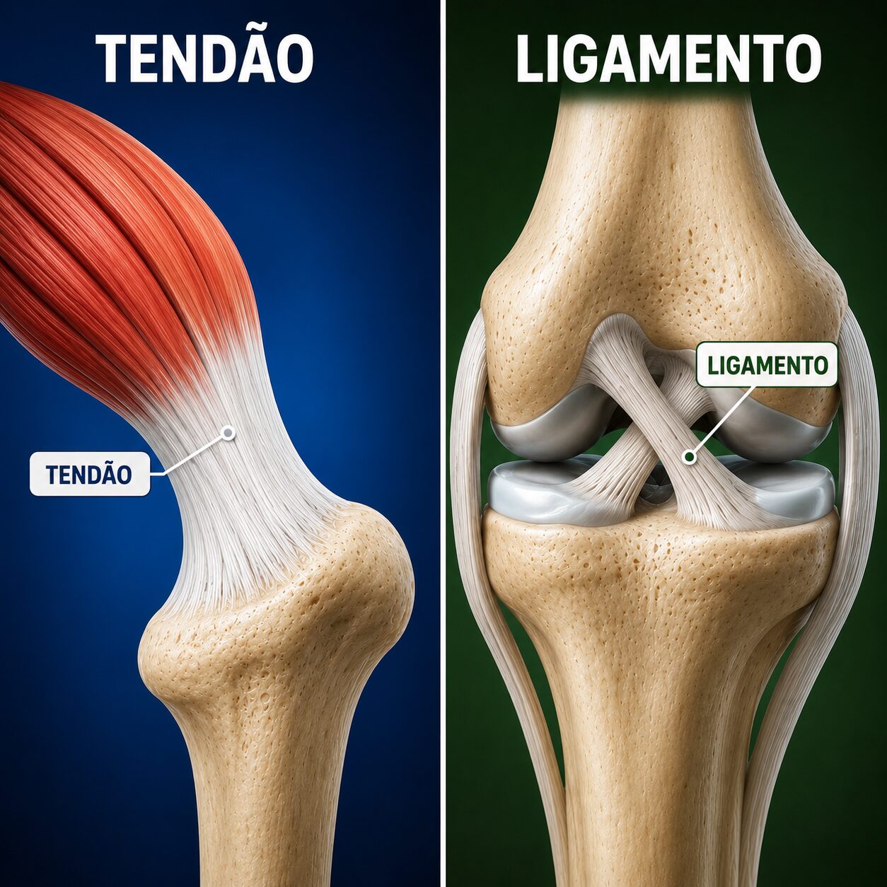 Tendão e Ligamento: entenda as diferenças em 7 pontos