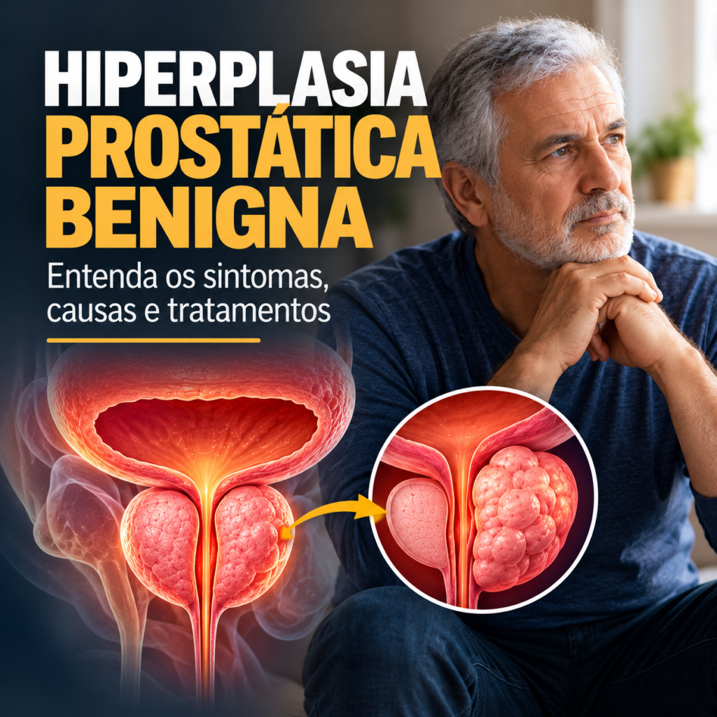 Hiperplasia prostática benigna: entenda os sintomas, causas e tratamentos