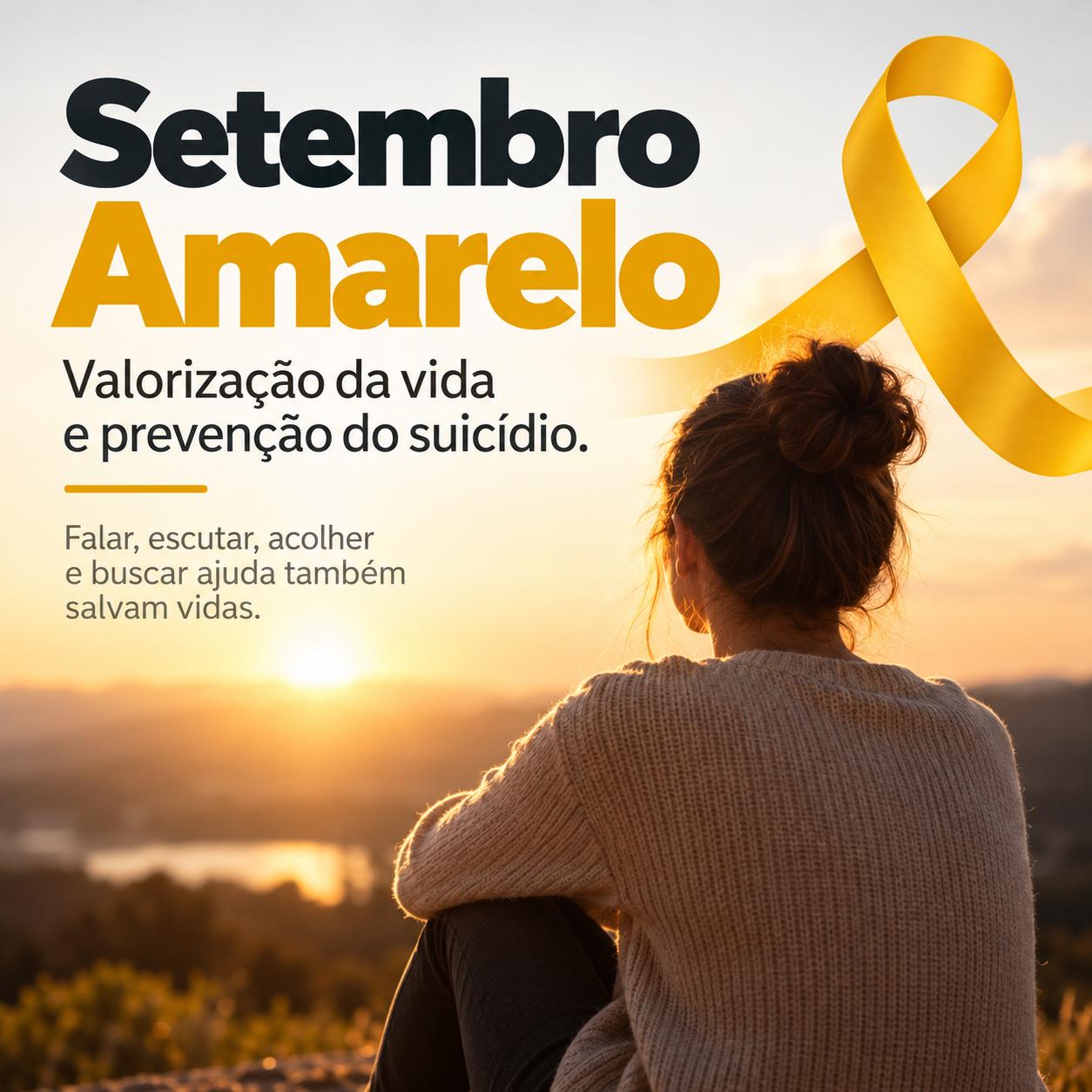 Setembro Amarelo 2026: a importância da prevenção do suicídio e do cuidado com a saúde mental