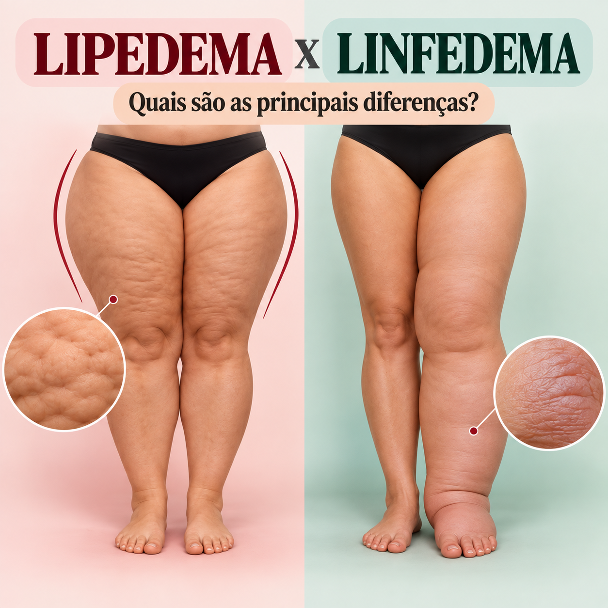 Lipedema x linfedema: entenda as diferenças, sintomas e tratamentos