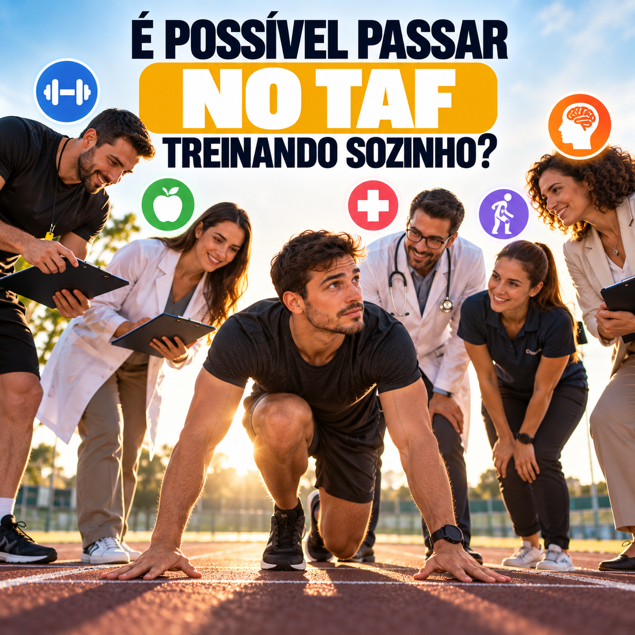 É possível passar no TAF treinando sozinho?